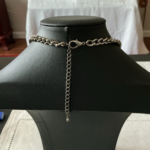 Turquoise Tone Silver Tone Necklace - Picture 4 of 4